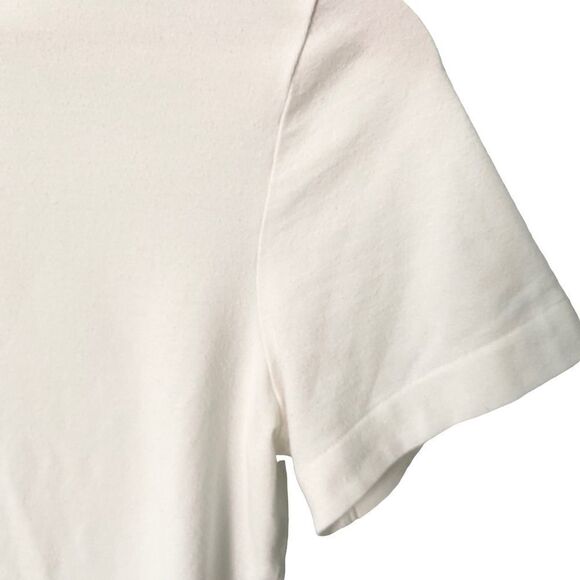 La Perla White Round Neck Basic Short Sleeve Top in Size Small - Picture 8 of 9